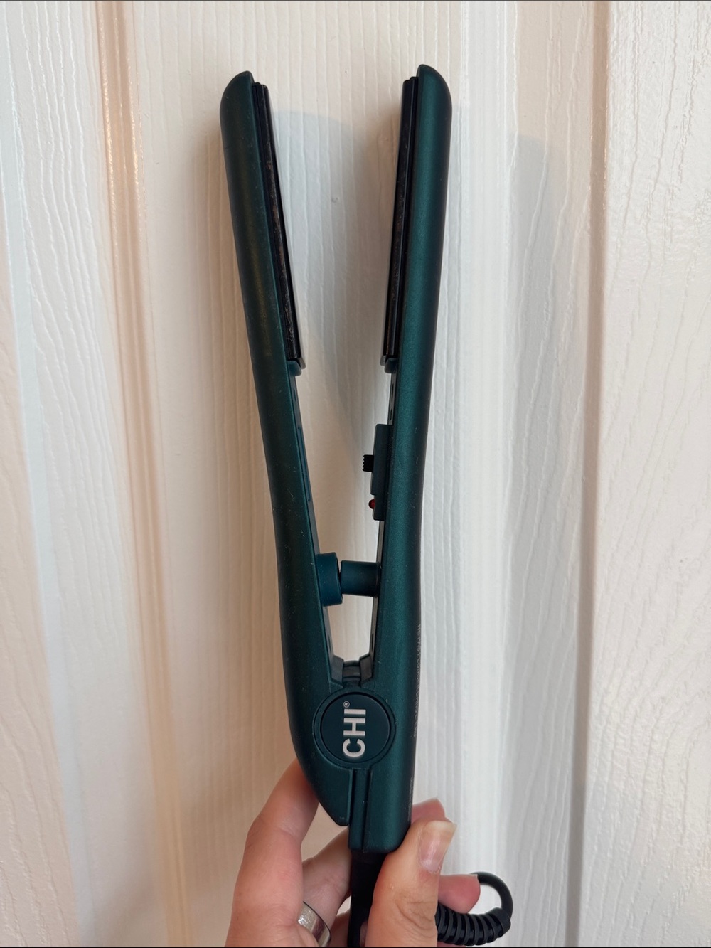 CHI Mini Hair Straightener - Teal Compact Flat Iron for Touch-Ups